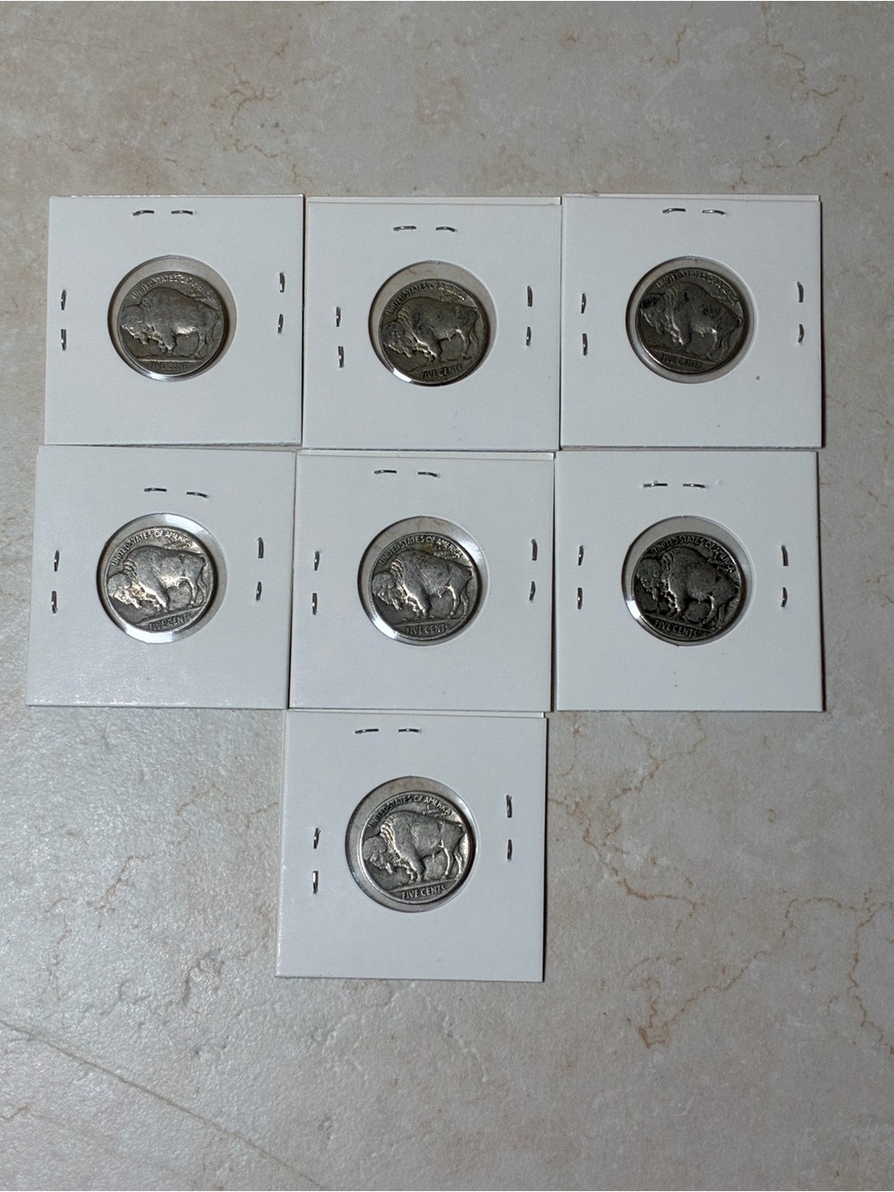 Indian Head/ Buffalo Nickels lot of 7 - Picture 2 of 6